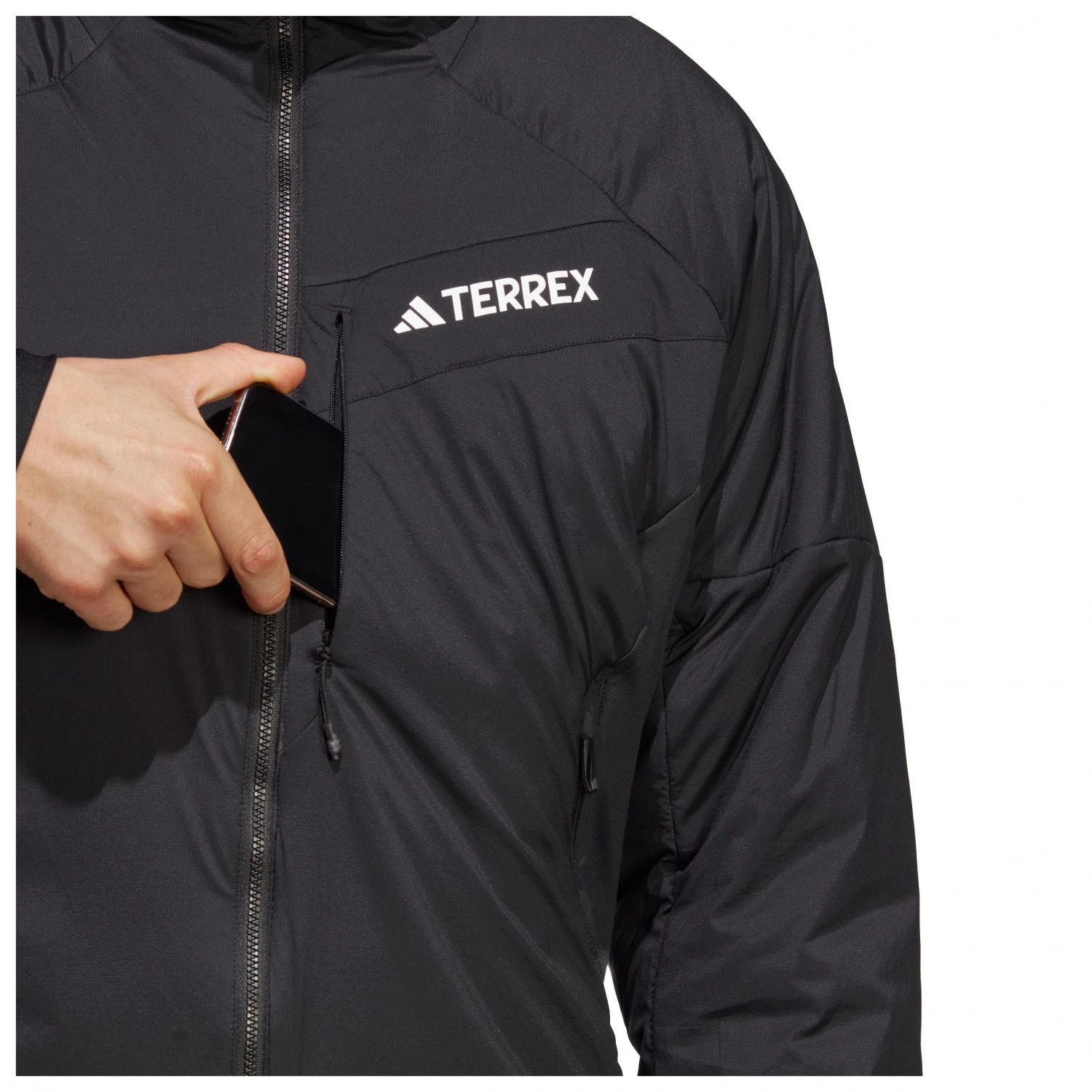 Adidas TERREX Terrex Techrock Prima Hooded Jacket - Synthetic Jacket 6 Adidas TERREX Terrex Techrock Prima Hooded Jacket - Synthetic Jacket - Image 6