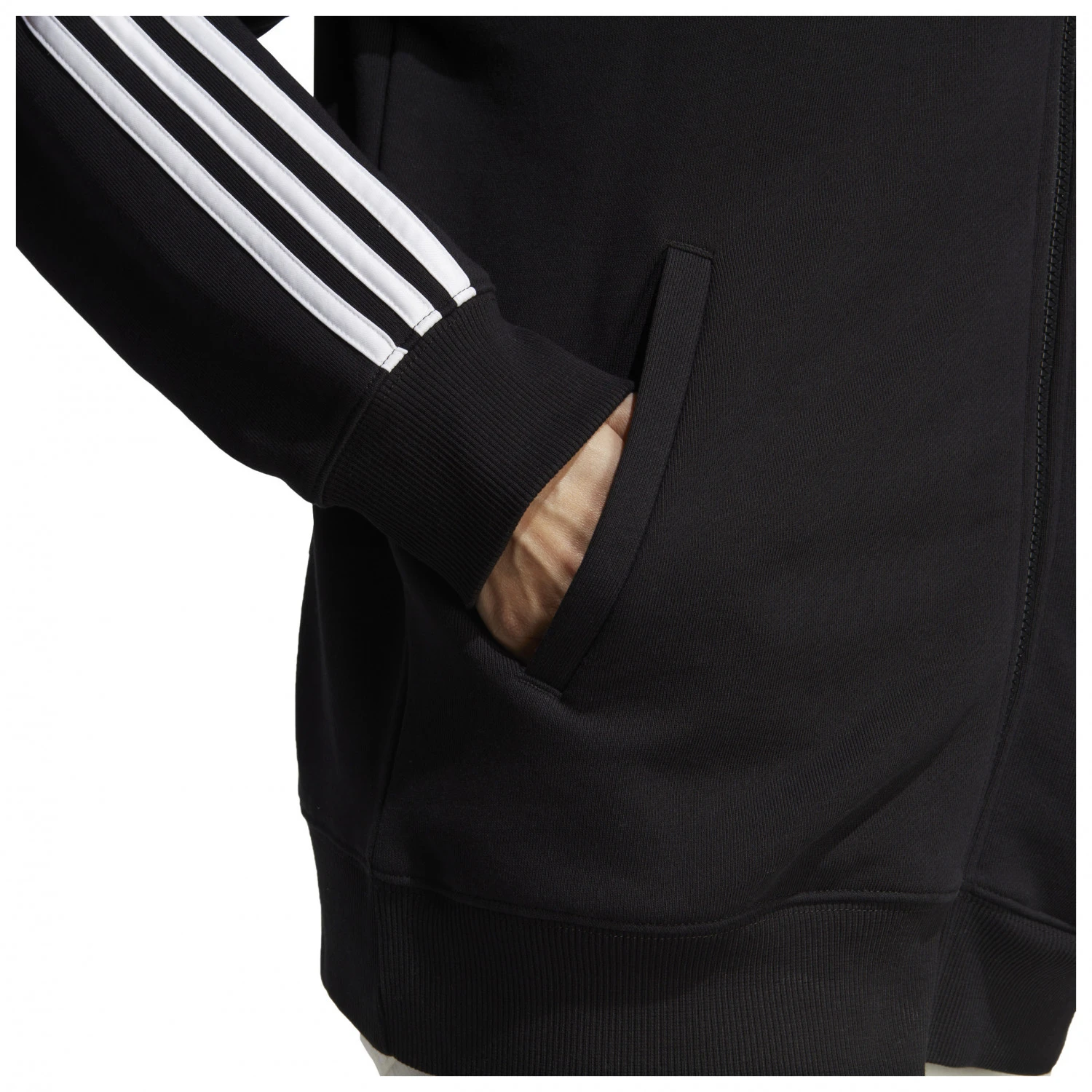 ADIDAS Women's 3-Stripes FT Full Zip O Hoodie - Hoodie 7 ADIDAS Women's 3-Stripes FT Full Zip O Hoodie - Hoodie - Image 7