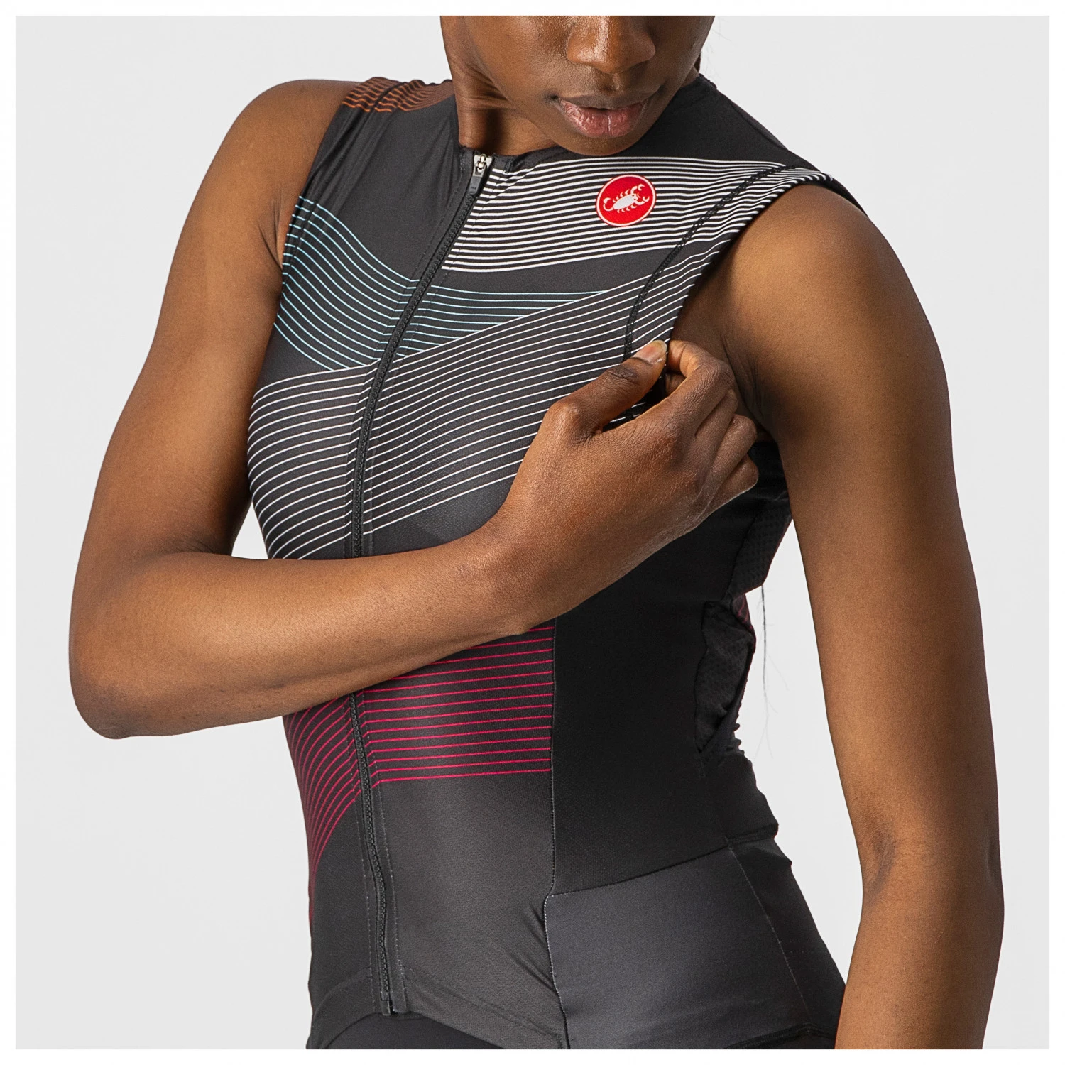 Castelli Women's Free Sanremo Suit Sleeveless - Cycling Skinsuit 3 Castelli Women's Free Sanremo Suit Sleeveless - Cycling Skinsuit - Image 3