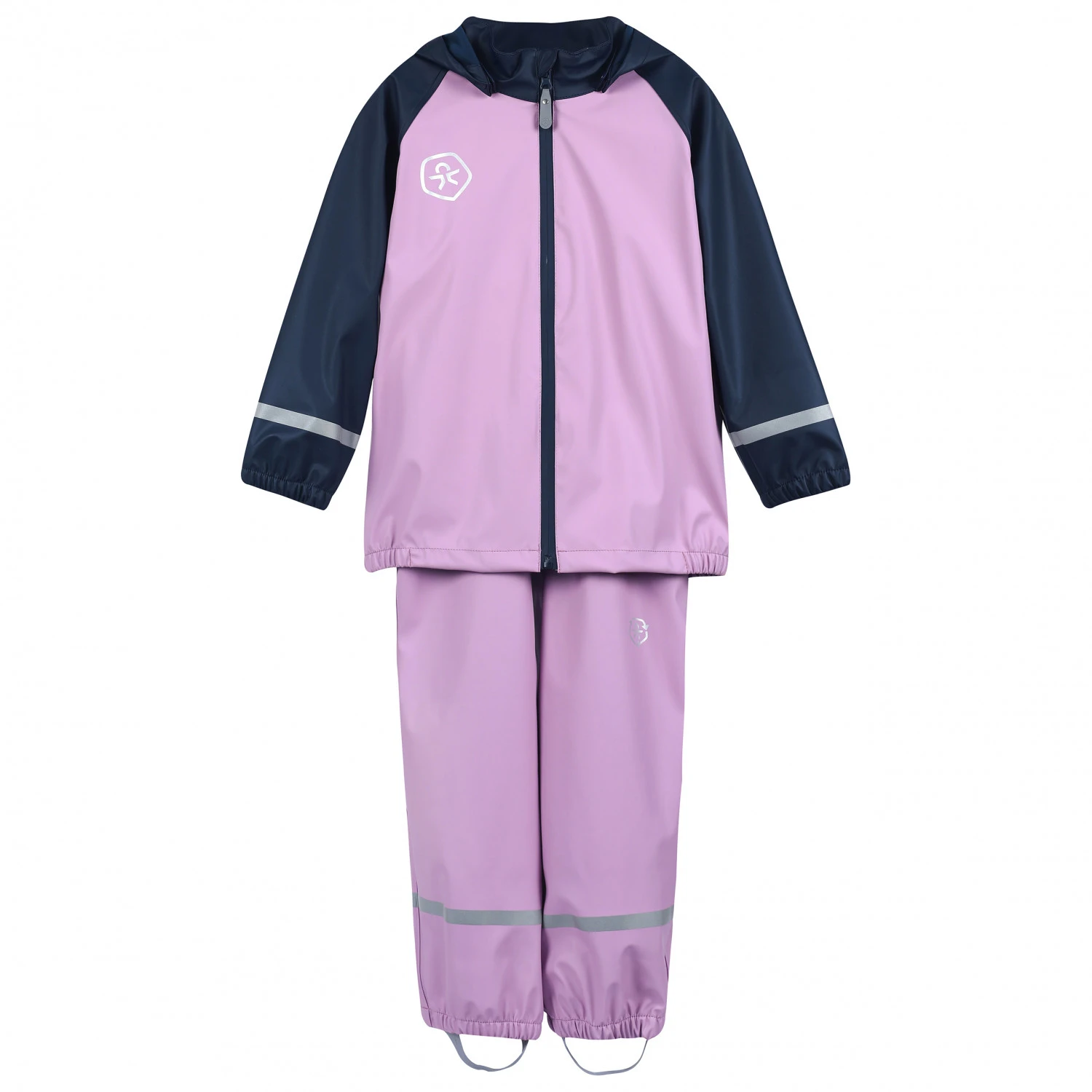 Color Kids Kid's Rain Set Colorblock PU 1 Color Kids Kid's Rain Set Colorblock PU