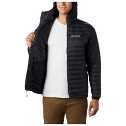 Columbia Powder Pass Hooded Jacket - Synthetic Jacket -Outdoor Wear Store columbia powder pass hooded jacket synthetic jacket detail 5