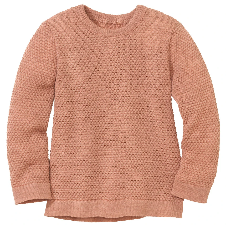 Kid's Wabenstrick-Pullover - Wool Jumper
