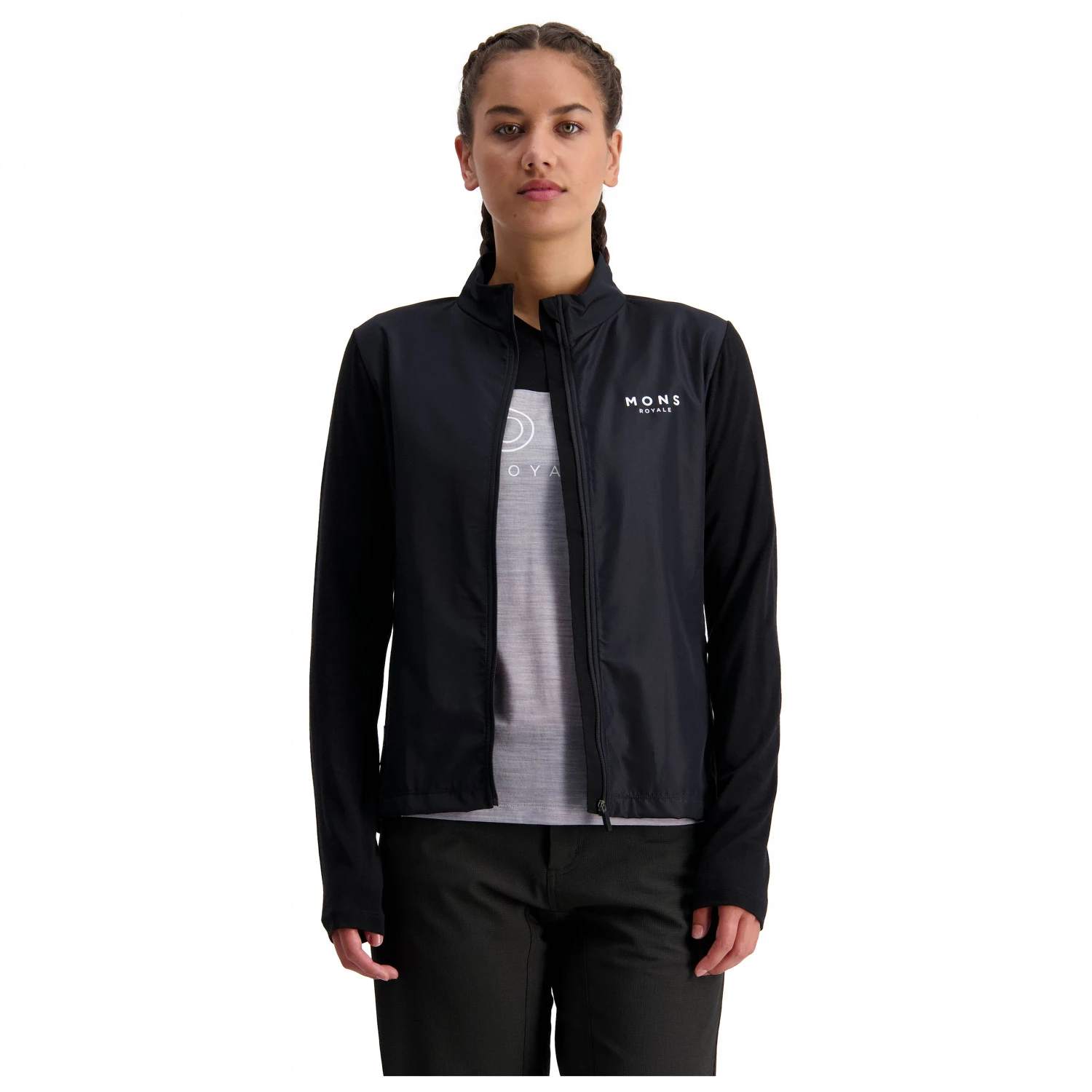 Mons Royale Women's Redwood Wind Jersey - Cycling Jacket 2 Mons Royale Women's Redwood Wind Jersey - Cycling Jacket - Image 2