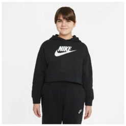 Nike Girl's Sportswear Club Cropped - Hoodie -Outdoor Wear Store nike girls sportswear club cropped hoodie detail 3
