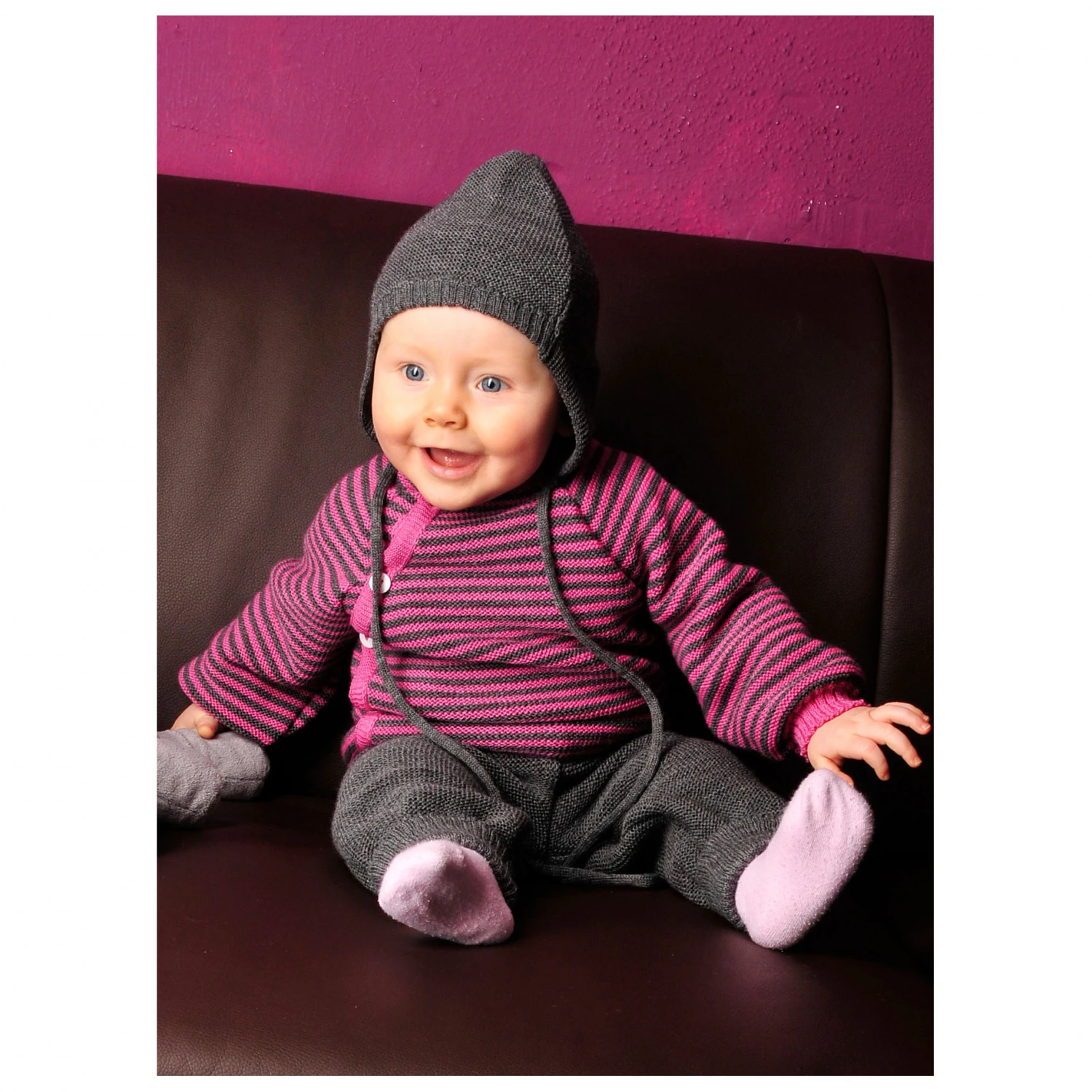 Kid's Ringelschlüttli - Merino Jumper 2 Kid's Ringelschlüttli - Merino Jumper - Image 2