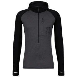 Stoic Merino260 StadjanSt. 3/4 Zip W. Hood - Merino Hoodie