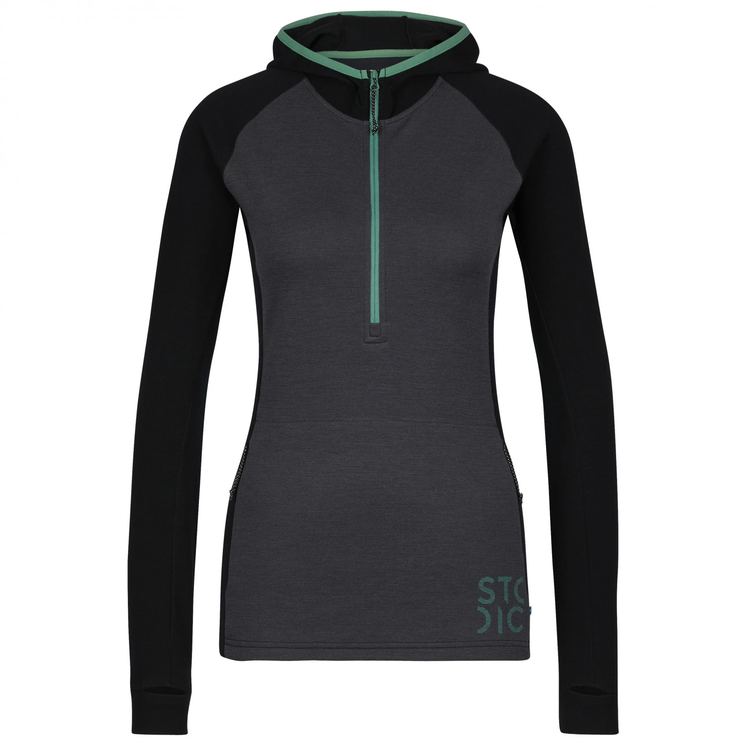 Stoic Women's Merino260 StadjanSt. 3/4 Zip W. Hood - Merino Hoodie 1 Stoic Women's Merino260 StadjanSt. 3/4 Zip W. Hood - Merino Hoodie